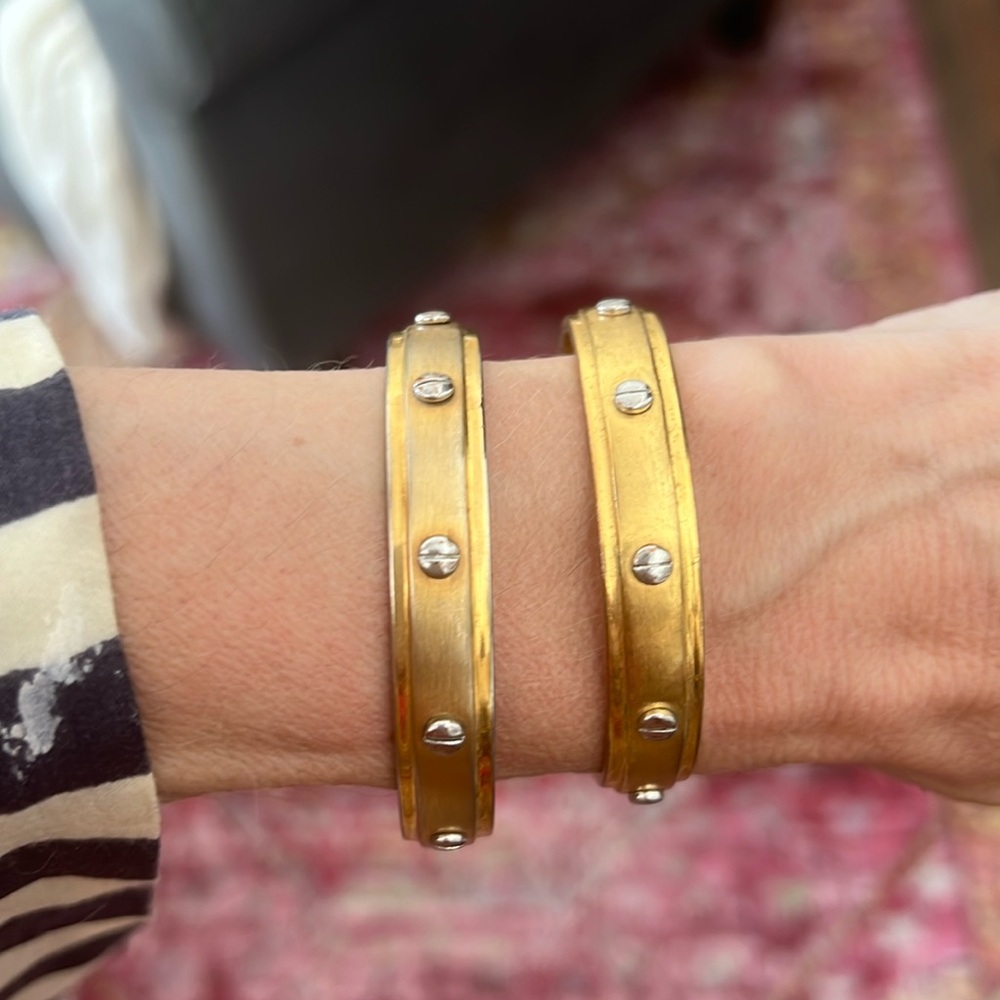 Henry Bendel screw you bracelets set of 2